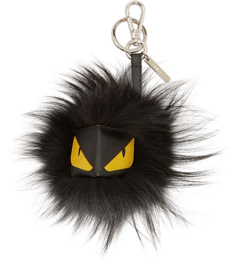 fendi fur keyring|real real fendi keychains.